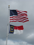NC and US flags